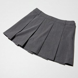 UNIQLO Женская плиссированная юбка, серый