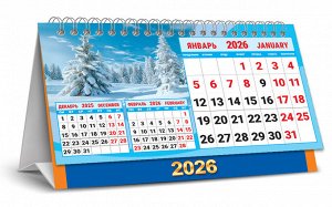 БОЛЬШОЙ настольный перекидной календарь-домик на 2026 год "Природа. Красота природы"