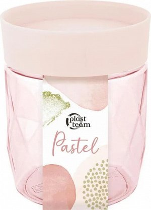 "Pastel" Банка для сыпучих продуктов 0,5л, цв.персиковая карамель