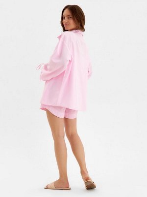 Костюм женский (рубашка, шорты) MINAKU: Casual Collection цвет розовый