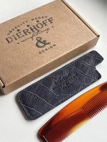 Расческа в кожаном чехле Dierhoff Д 586/02