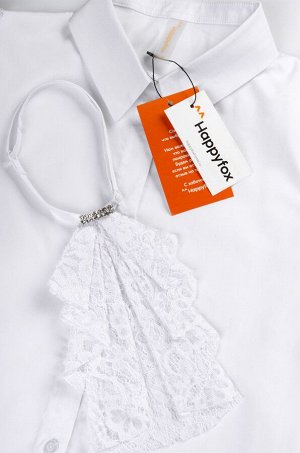 Нарядная блузка для девочки с коротким рукавом Happyfox