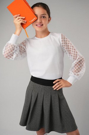 Блузка для девочки с длинным рукавом