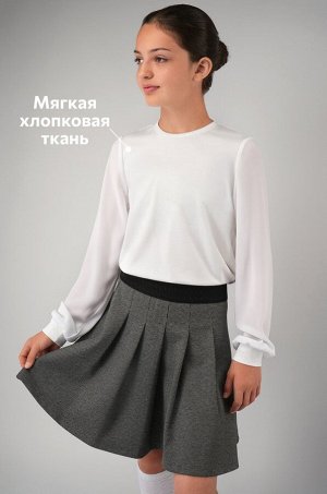 Блузка для девочки с длинным рукавом