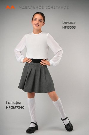 Блузка для девочки с длинным рукавом