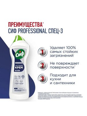 Средство чистящее крем CIF Active Fresh 750мл
