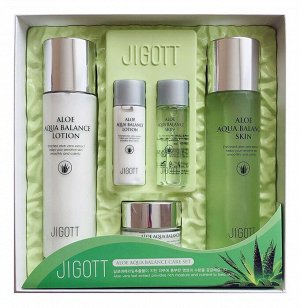 Набор для лица с экстрактом алоэ, Jigott Aloe Aqua Balance Skin Care 3 Set