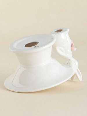 Конфетница SL Home «Лесные кролики», 160 мл, 18x15x13 см, фарфор, белая