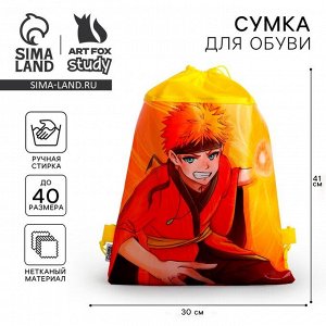 Мешок для обуви «Аниме» (полиэстер) 41x30 см