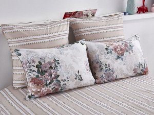Постельное белье с одеялом (ЕВРО) Верона (бежевый) Print Cotton комплект