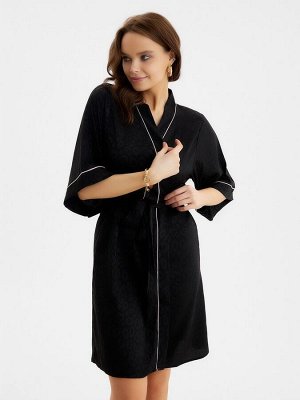 Халат женский KAFTAN Leo black collection, чёрный