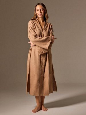 Халат женский домашний SL HOME, кофейный