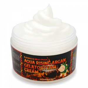Elizavecca Aqua Rising Argan Gelato Steam Cream Крем паровой увлажняющий с аргановым маслом