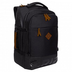 Большой молодежный рюкзак GRIZZLY с карманом для ноутбука 15", креплением для чемодана и потайным карманом, мужской