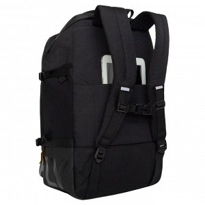 Большой молодежный рюкзак GRIZZLY с карманом для ноутбука 15", креплением для чемодана и потайным карманом, мужской