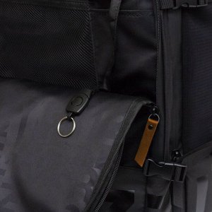 Большой молодежный рюкзак GRIZZLY с карманом для ноутбука 15", креплением для чемодана и потайным карманом, мужской