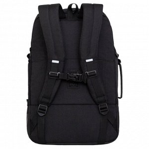 Большой молодежный рюкзак GRIZZLY с карманом для ноутбука 15", креплением для чемодана и потайным карманом, мужской