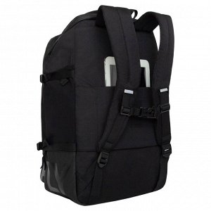Большой молодежный рюкзак GRIZZLY с карманом для ноутбука 15", креплением для чемодана и потайным карманом, мужской