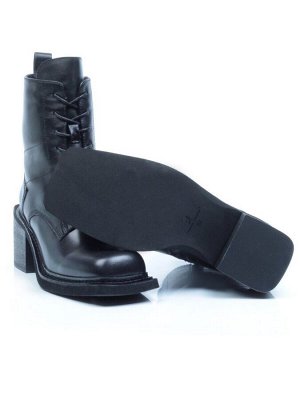 SE21W-2A BLACK Ботинки зимние женские (натуральная кожа, натуральный мех)