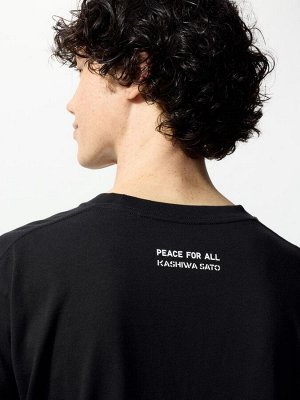 UNIQLO UT - футболка PEACE FOR ALL, дизайн Сато Касива - 09 BLACK