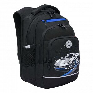 Рюкзак школьный GRIZZLY с карманом для ноутбука 13", анатомической спинкой, для мальчика