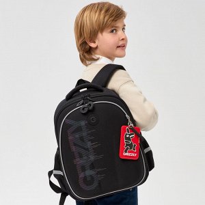 Ранец школьный формованный GRIZZLY с анатомической спинкой на ножках, для мальчика