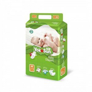 ECO YokoSun детские подгузники на липучках размер  M (5-10 кг.) 60 шт.