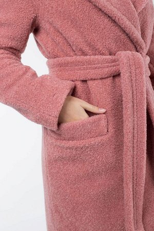 Пальто зима тедди женское утепленное (пояс)