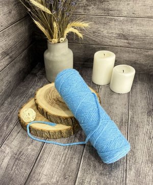 Шпагат хлопковый 2 мм для макраме Бирюзовый (0310)