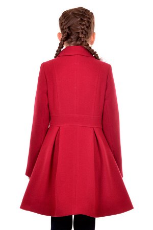 Пальто Цвет: Рубин; Материал: Пальтовая ткань