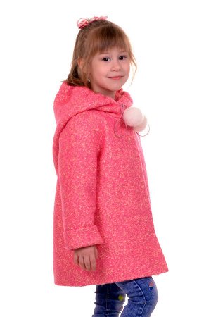 Пальто Цвет: Розовый; Материал: Букле
Утепленное пальто для девочки.
Ткань верха - Букле (65% шерсть + 35% п/э), подклад - 100%п/э, утеплитель синтепон 60 гр.
