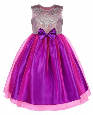Нарядное розовое платье для девочки Цвет: пурпурный