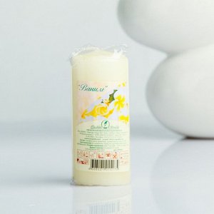 Свеча - цилиндр ароматическая "Ваниль" 4х9 см