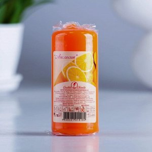 Свеча пеньковая ароматическая «Апельсин», 4 х 9 см