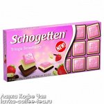 Шоколад Schogetten Trilogia Strawberry белый 100 г.
