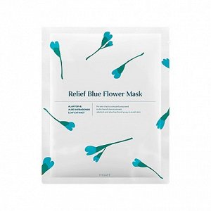 Тканевая маска с алоэ вера и аллантоином HYGGEE RELIEF BLUE FLOWER MASK 35 g, ,