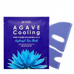 Гидрогелевая маска для лица охлаждающая с экстрактом агавы Petitfee Agave Cooling Hydrogel Face Mask, шт