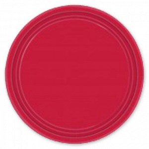Тарелка бумага Apple Red набор 8 шт 17 см