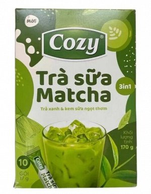 Пудровый чай матча латте (3 в 1) т.м. COZY 10 стиков*17гр
