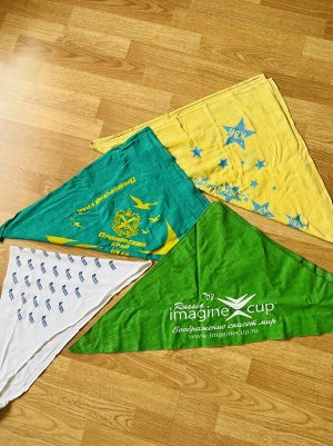 Банданы и косынки с лого, несколько штук