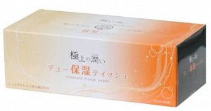 Премиальные двухслойные особо мягкие бумажные салфетки "Due Moisture" (с лосьоном / увеличенные / произведены на воде с горы Фудзи), 180 шт.