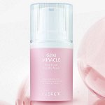 Пузырьковая маска с пудрой розового жемчуга The Saem Gem Miracle Pink Pearl Bubble Mask, 50г