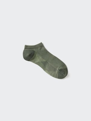 UNIQLO - спортивные короткие носки с сетчатой структурой для мужчин -  56 OLIVE