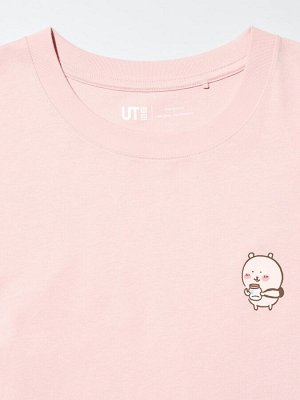 UNIQLO UT - коллекционная футболка «Chiikawa & Nagano Bear» - 10 PINK