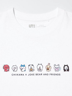 UNIQLO UT - коллекционная футболка «Chiikawa & Nagano Bear» - 00 WHITE