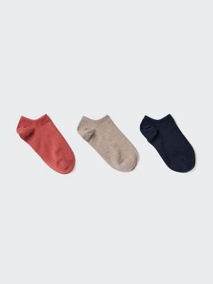 UNIQLO - комлект женских коротких носков (3 пары) - 14 RED