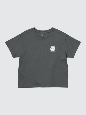 UNIQLO UT - хлопковая футболка с персонажами Nagano & Chiikawa - 07 GRAY
