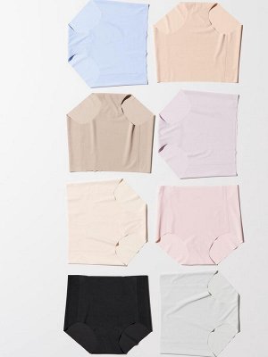 UNIQLO AIRism - бесшовные трусики-шорты с высокой талией - 07 GRAY