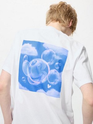 UNIQLO UT - хлопковая футболка с Микки Маусом - 00 WHITE