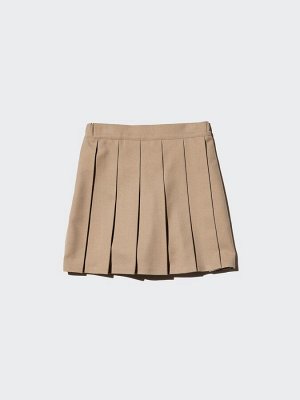 UNIQLO - юбка-шорты с плиссировкой и регулируемой талией - 09 BLACK